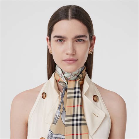 burberry small silk scarf|burberry silk scarf price.